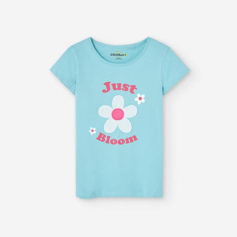 T-shirt de Menina Flor dos 2 aos 7 anos