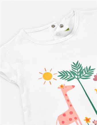 T-shirt de Manga Curta Jungle  6-9 meses a 24-36 meses