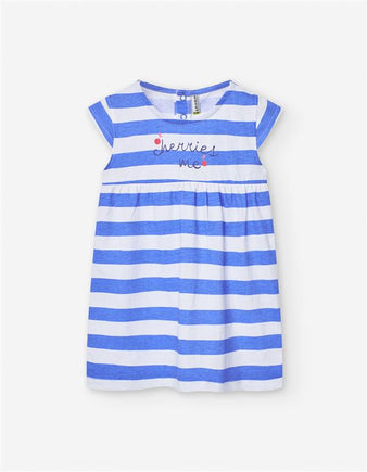 Vestido de Algodão às Riscas
