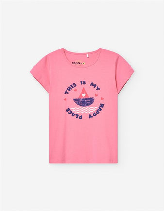 T-shirt de menina Barquinho This is my happy place